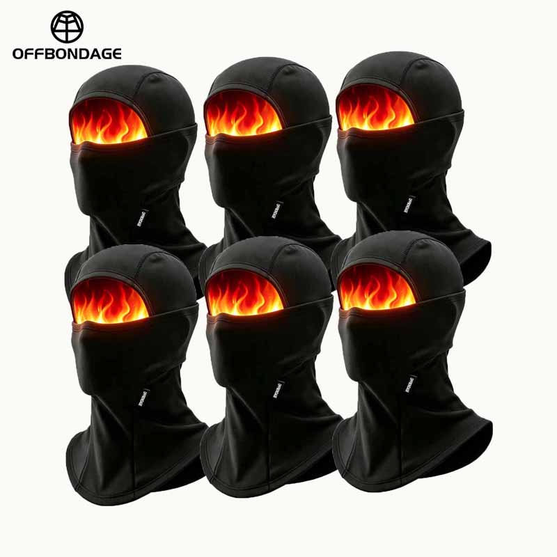 Motorcycle Gear For Winter - OFFBONDAGE Cagoule d'hiver chaude, coupe-vent, masque
