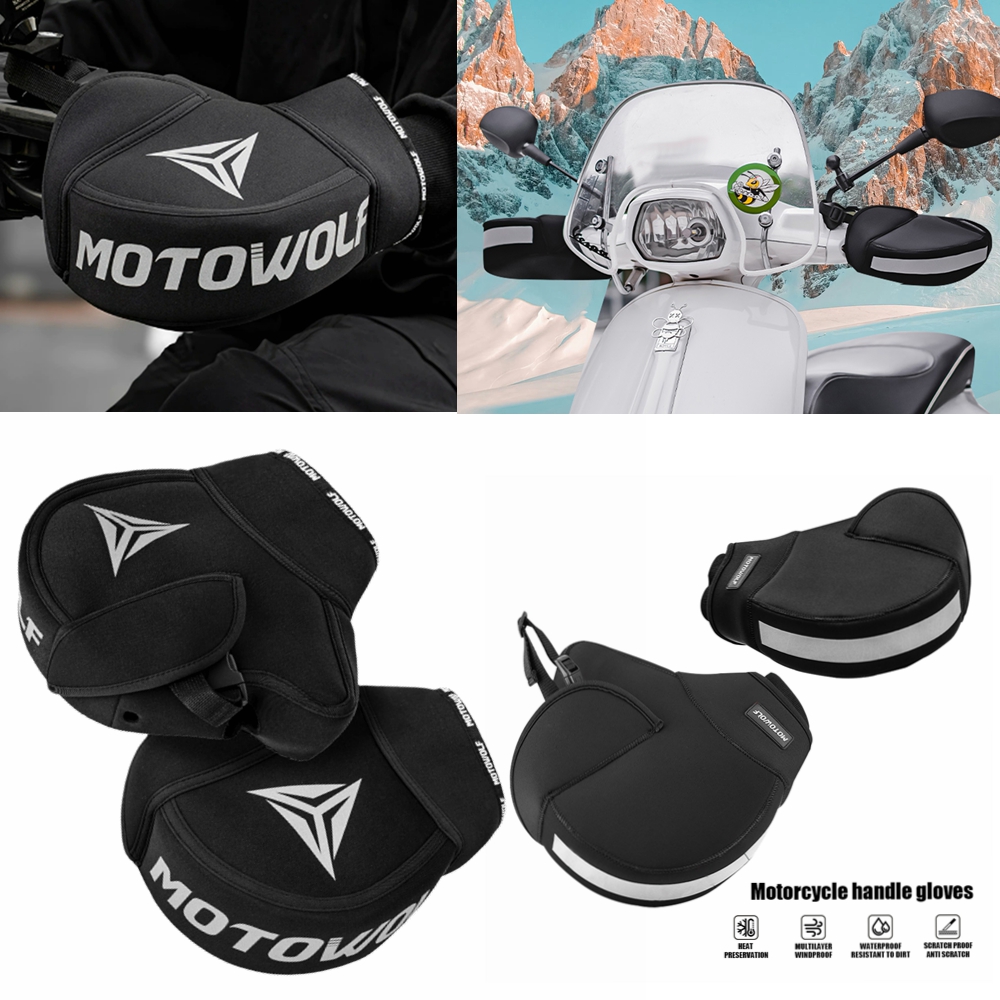 Motorcycle Gear For Winter - Manchon de guidon épais et chaud
