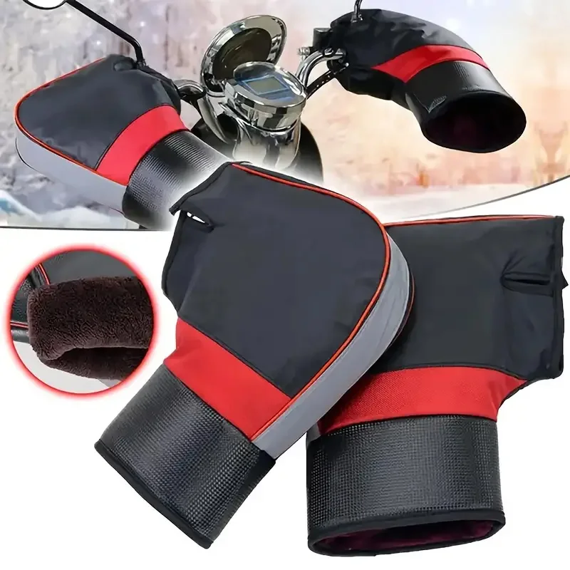 Motorcycle Gear For Winter - Manchons de guidon de moto épais,