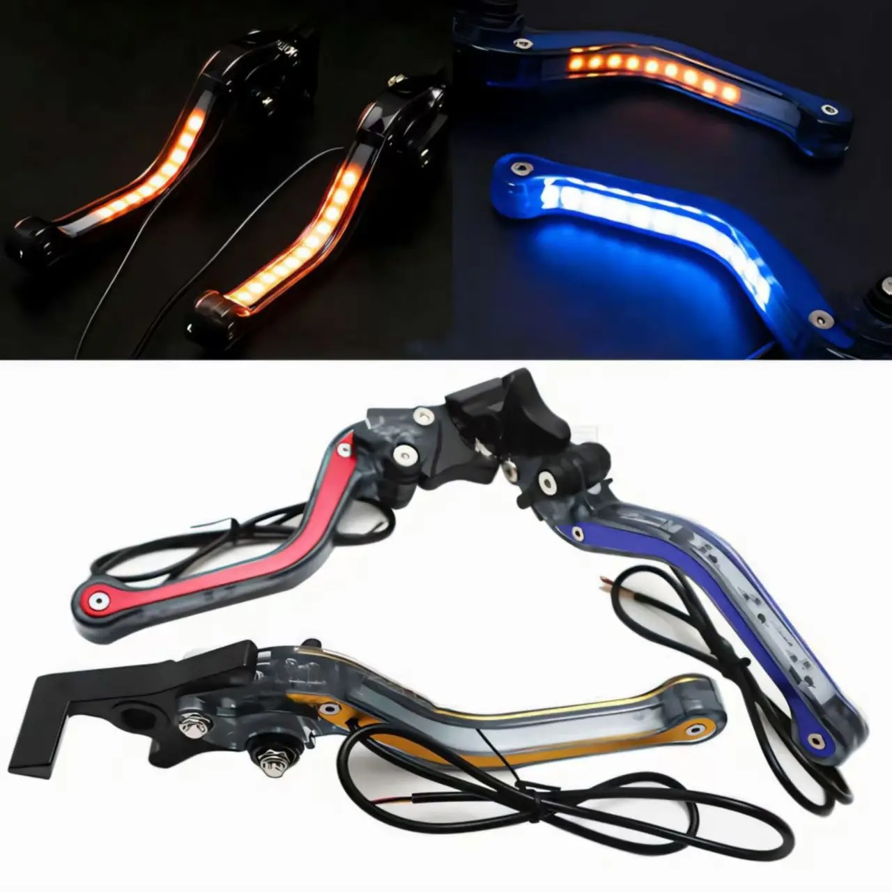 Motorcycle Gear Lever Extender - 1 paire de leviers d'embrayage modifiés