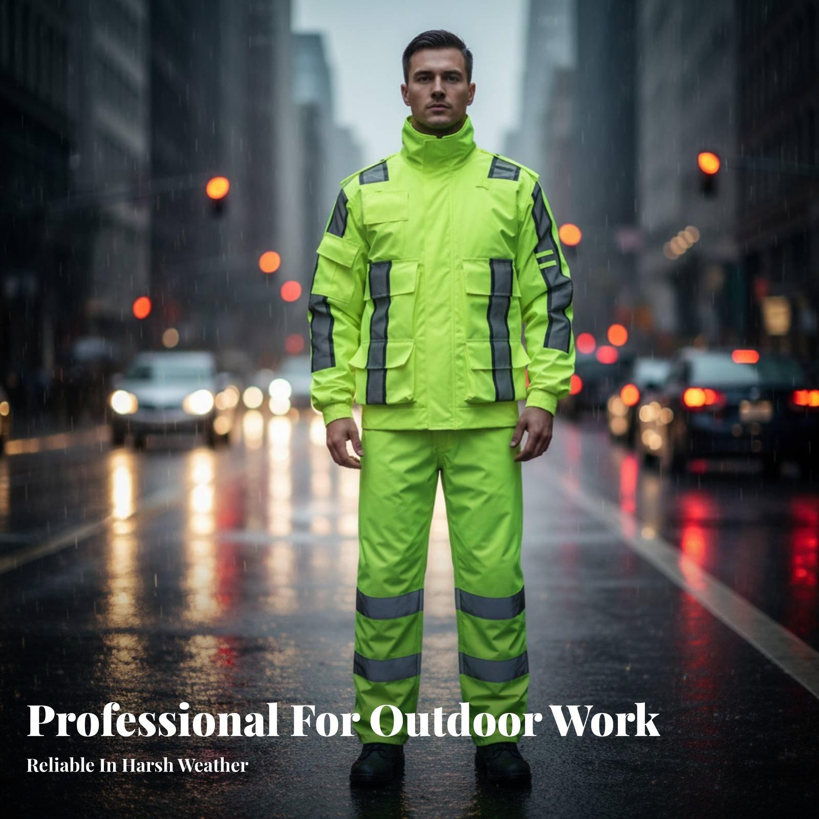 Combinaison de pluie réfléchis - Motorcycle Gear Jacket avis et prix