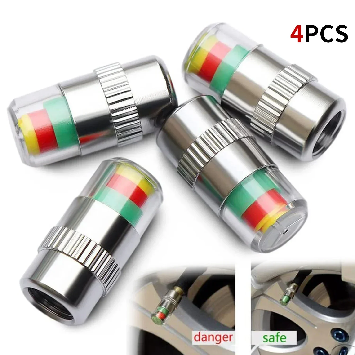 4/8 pièces Capuchons de valve  - Tyre Pressure Gauge avis et prix