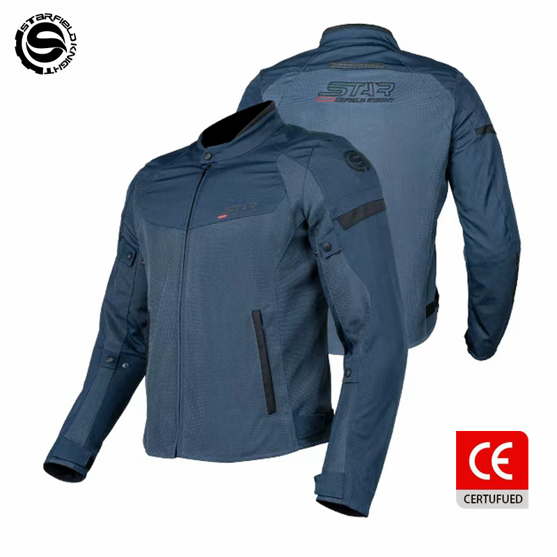 Veste de moto bleue SFK, vêtem - Motorcycle Gear Blue avis et prix