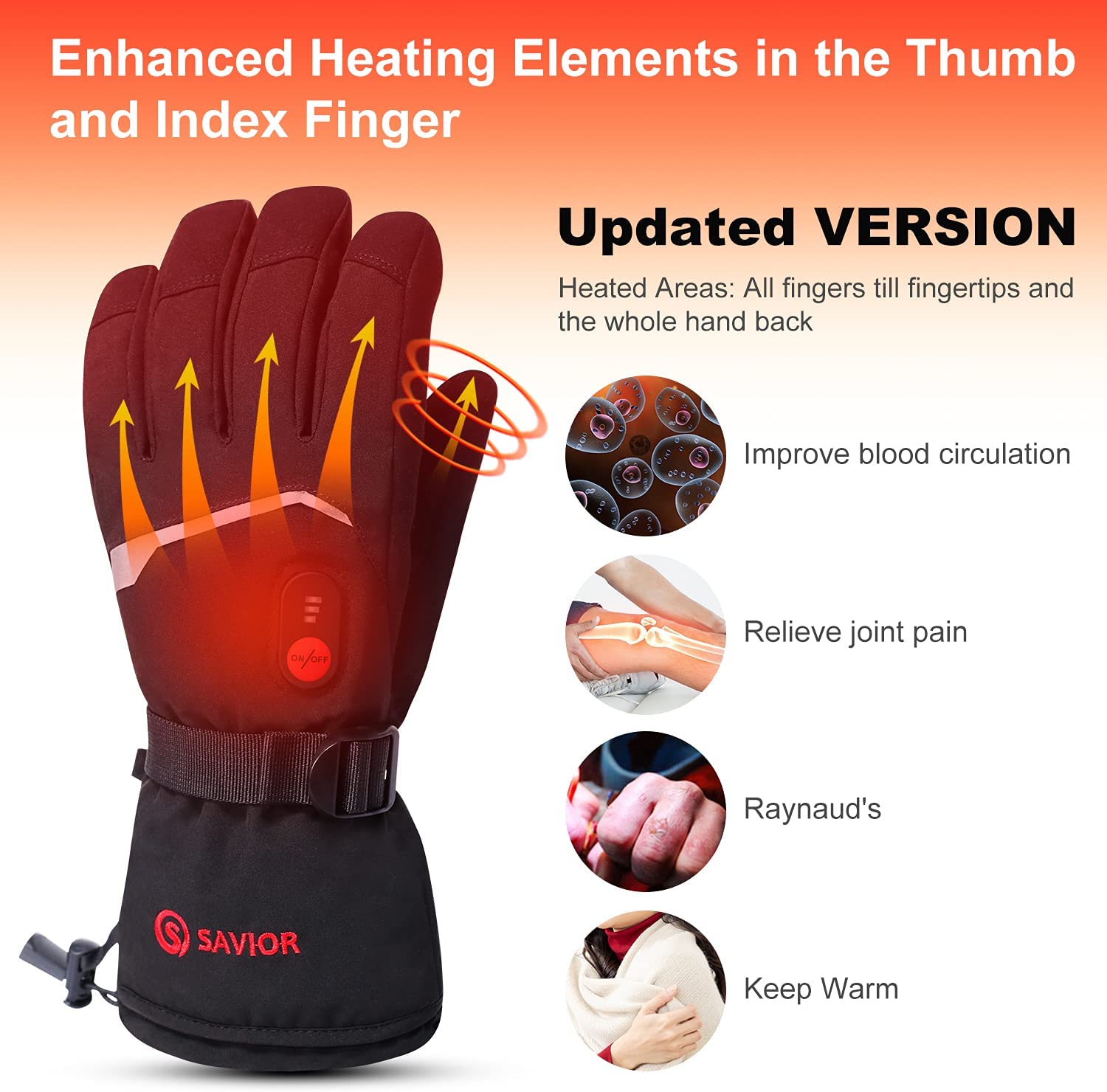 SNOW DEER hiver gants chauffan - Motorcycle Gear For Winter avis et prix