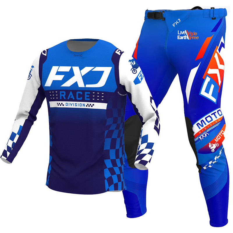 2025 FXJ maillot et pantalon d - Motorcycle Gear Blue avis et prix