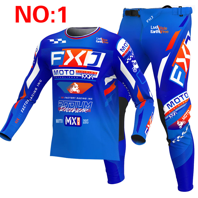 2025 FXJ maillot et pantalon d - Motorcycle Gear Blue avis et prix