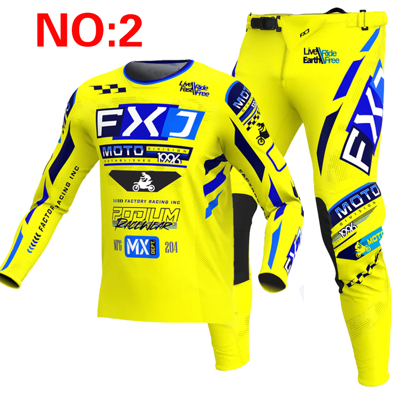 2025 FXJ maillot et pantalon d - Motorcycle Gear Blue avis et prix