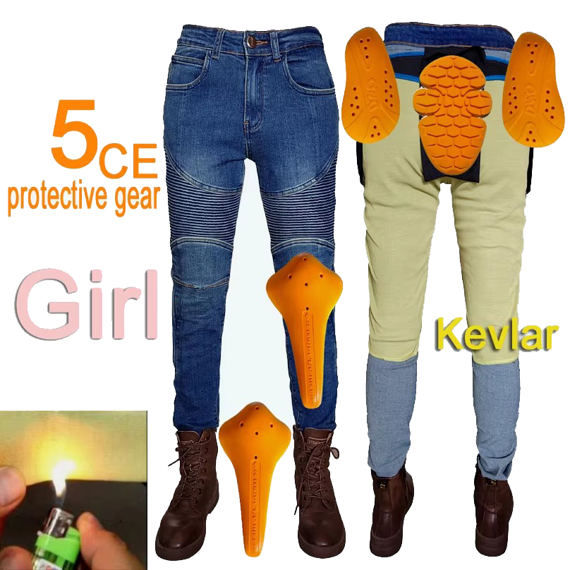 Jeans de moto pour femmes, pan - Motorcycle Gear Blue avis et prix