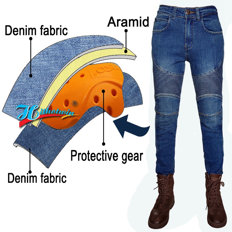 Jeans de moto pour femmes, pan - Motorcycle Gear Blue avis et prix