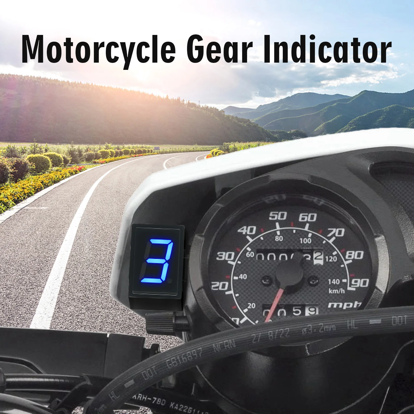 Indicateur de vitesse numériqu - Motorcycle Gear Blue avis et prix