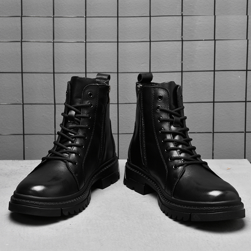 Bottes en cuir véritable pour  - Motorcycle Gear For Winter avis et prix